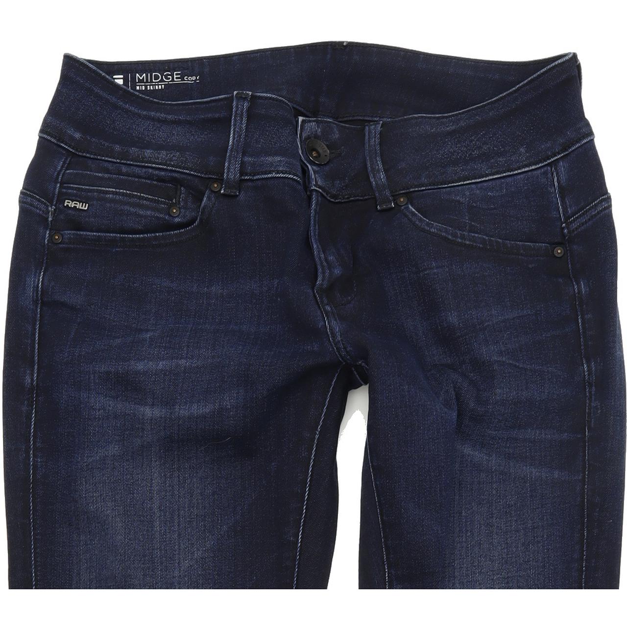 G-Star Midge Cody Women Blue Skinny Slim Stretch Jeans W27 L32