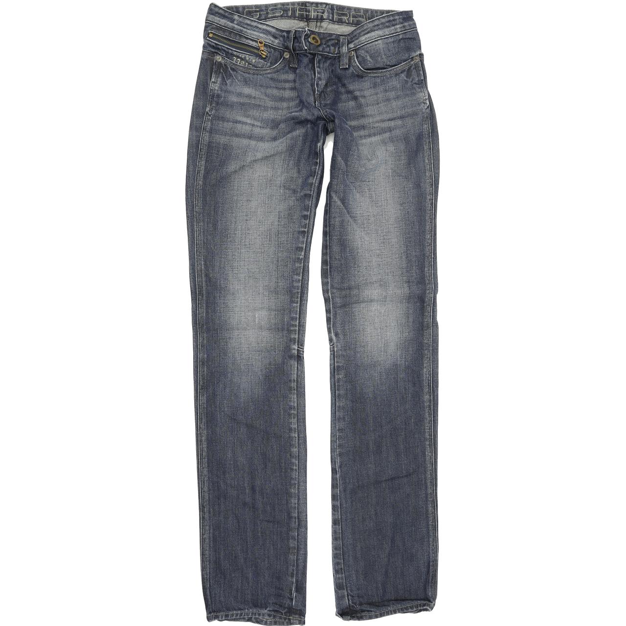 G-Star Spark Women Blue Straight Regular Jeans W27 L34