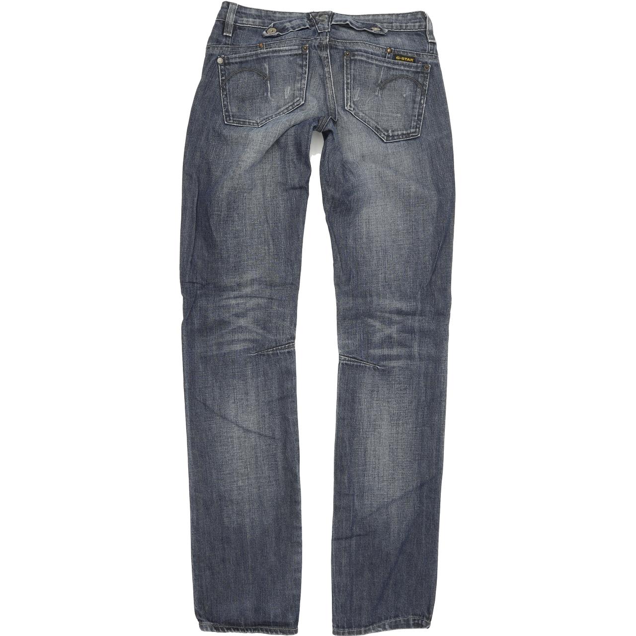 G-Star Spark Women Blue Straight Regular Jeans W27 L34