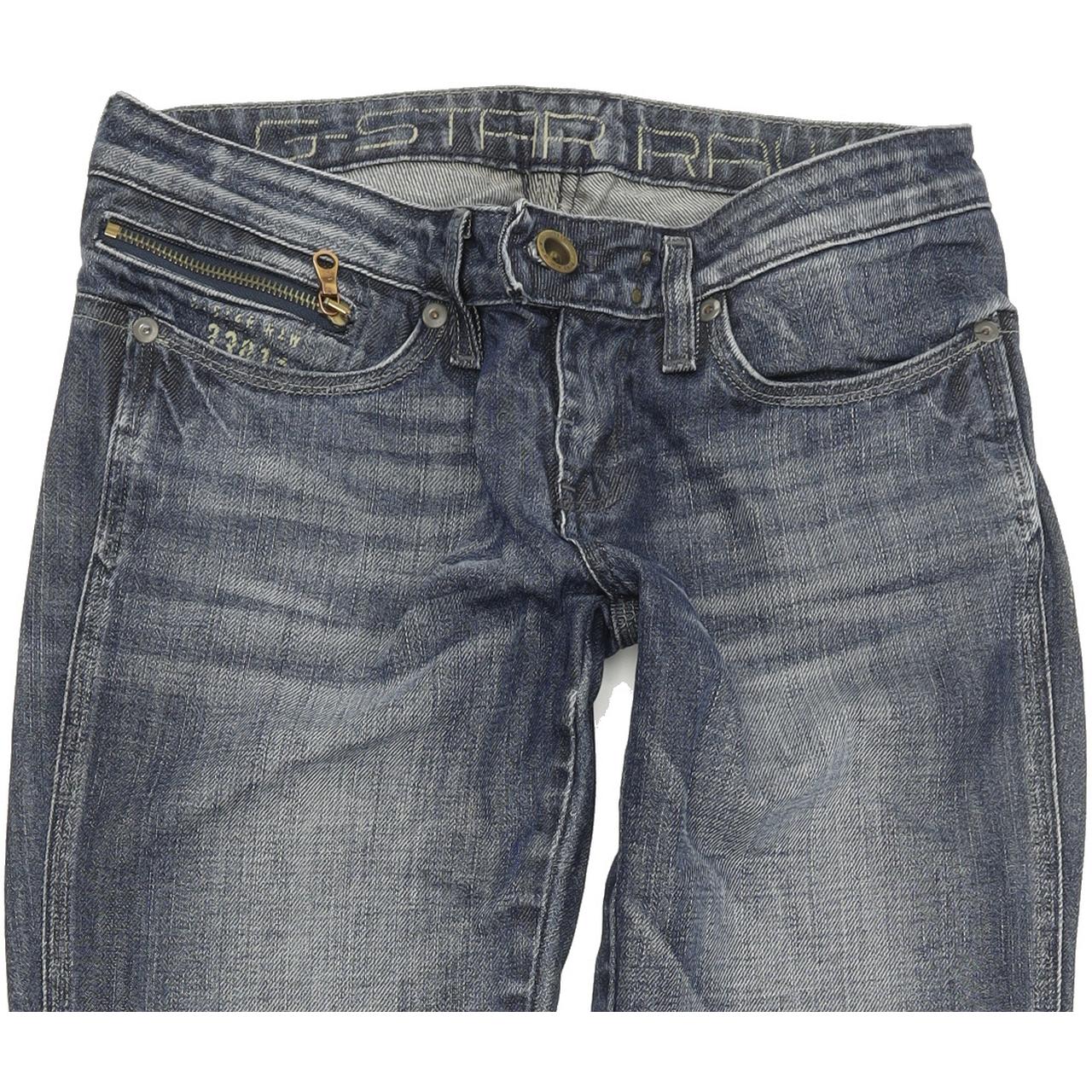 G-Star Spark Women Blue Straight Regular Jeans W27 L34