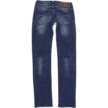 G-Star 3301 Women Blue Straight Regular Stretch Jeans W27 L32