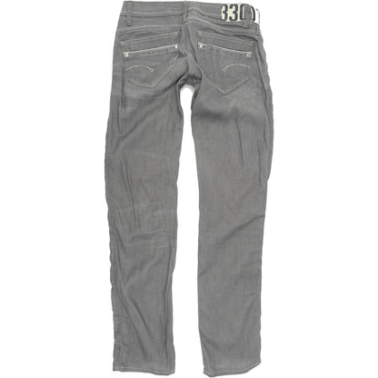 G-Star Saville Women Grey Straight Regular Stretch Jeans W28 L32
