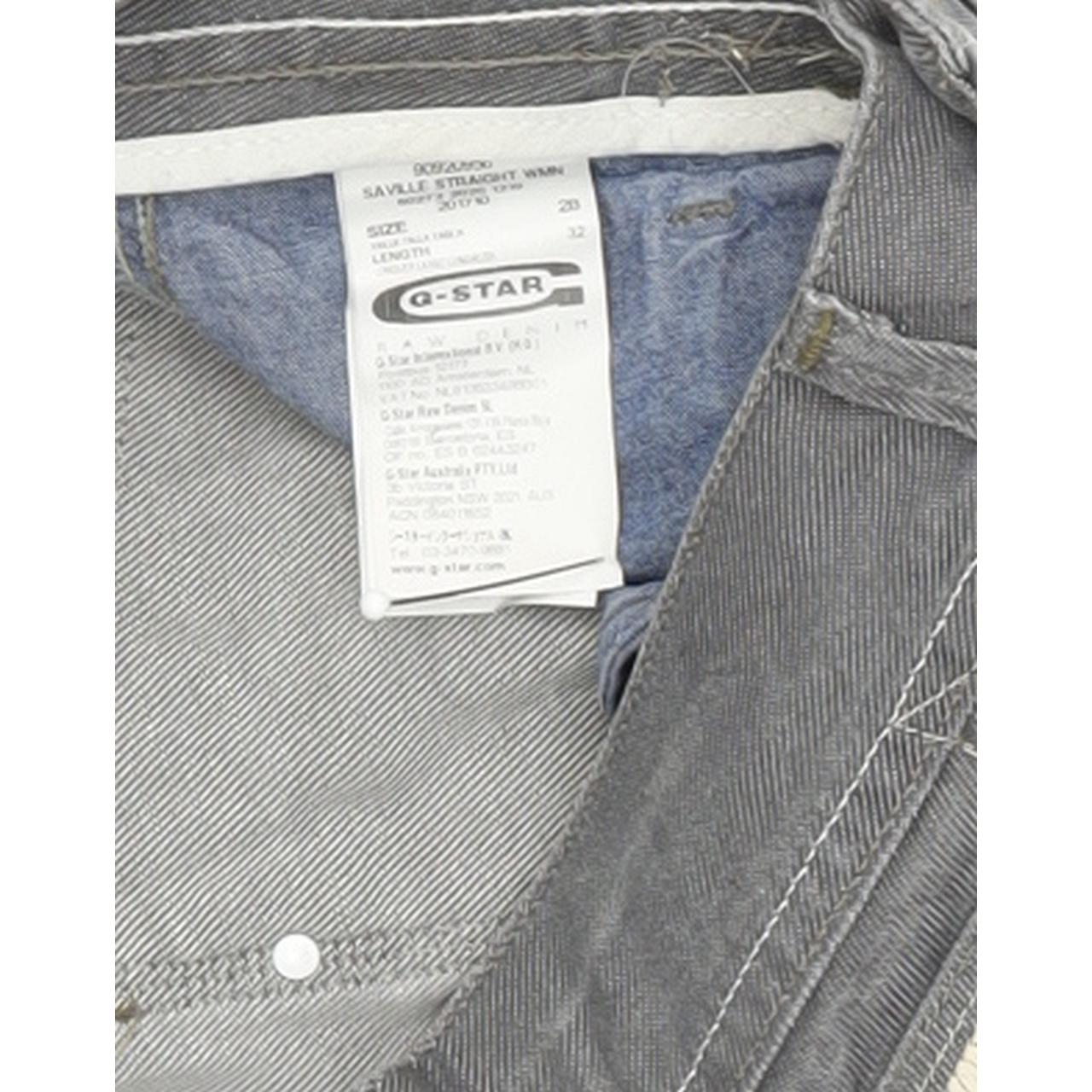 G-Star Saville Women Grey Straight Regular Stretch Jeans W28 L32