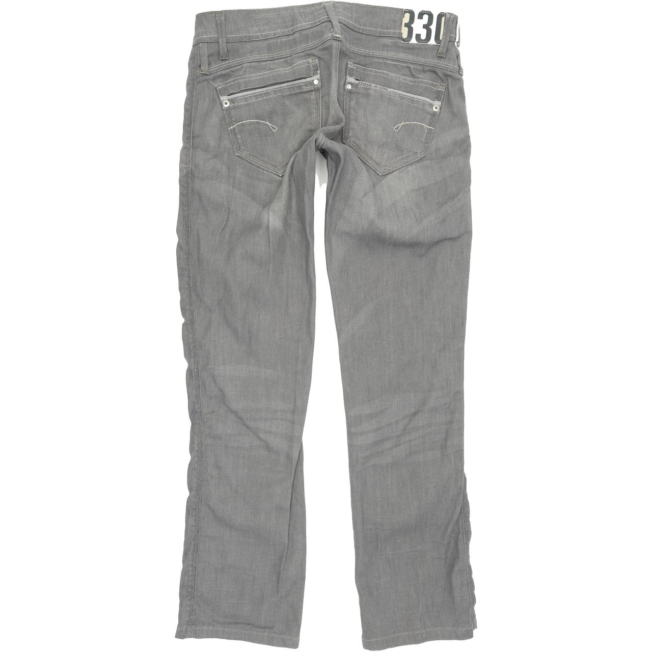 G-Star Saville Women Grey Straight Regular Stretch Jeans W29 L29