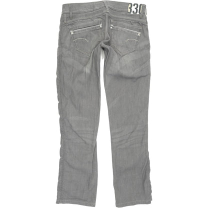 G-Star Saville Women Grey Straight Regular Stretch Jeans W29 L29