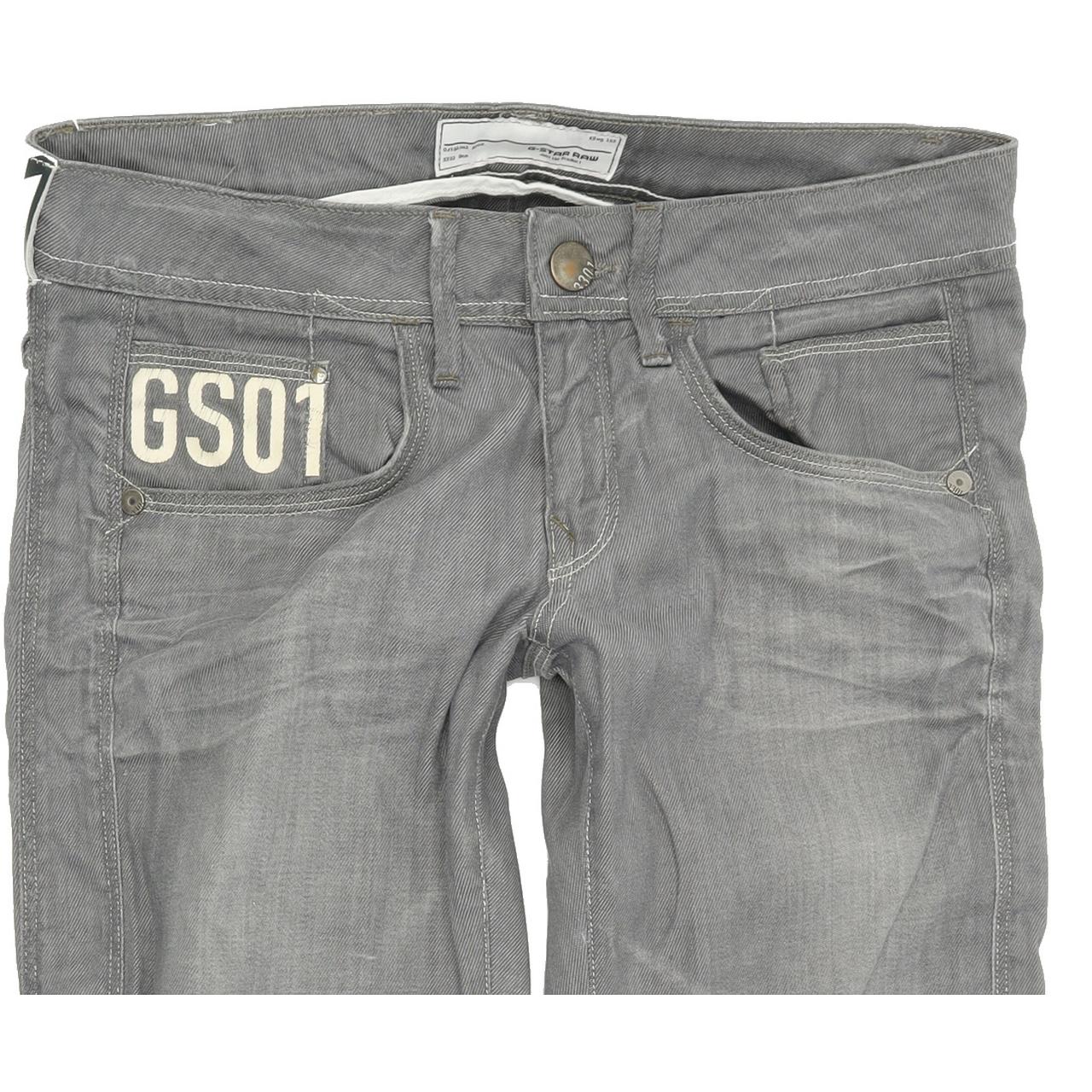G-Star Saville Women Grey Straight Regular Stretch Jeans W29 L29