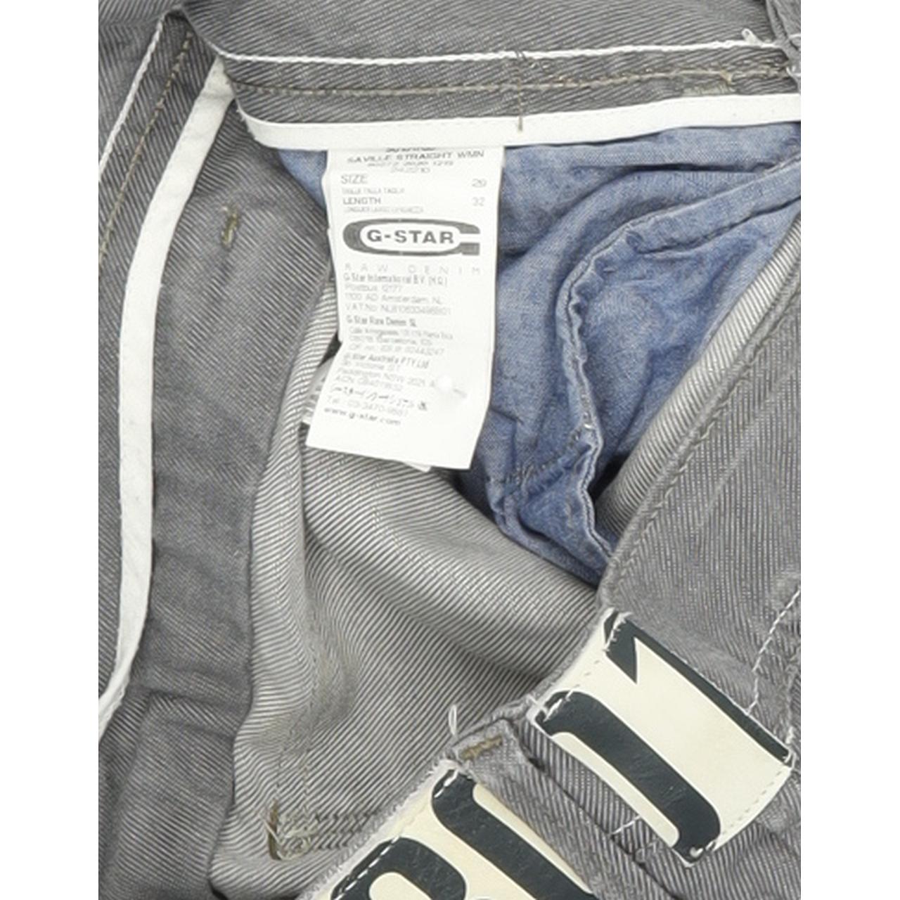 G-Star Saville Women Grey Straight Regular Stretch Jeans W29 L29