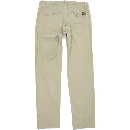 G-Star Laundry Bronson Women Beige Tapered Loose Chino Stretch Jeans W28 L32