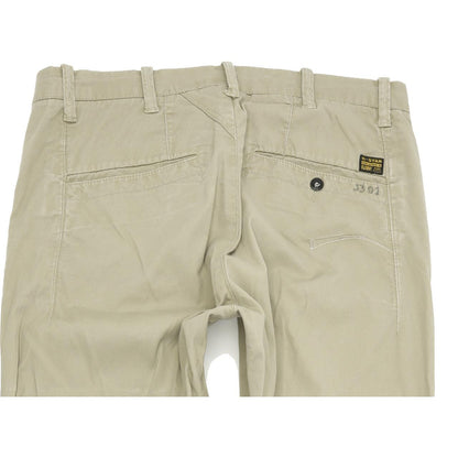 G-Star Laundry Bronson Women Beige Tapered Loose Chino Stretch Jeans W28 L32