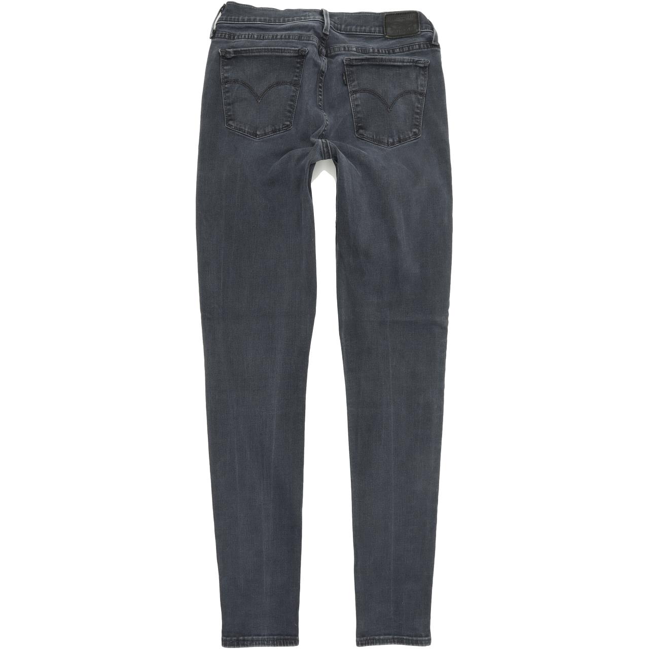 Levi's 710 Super Women Blue Skinny Slim Stretch Jeans W30 L32