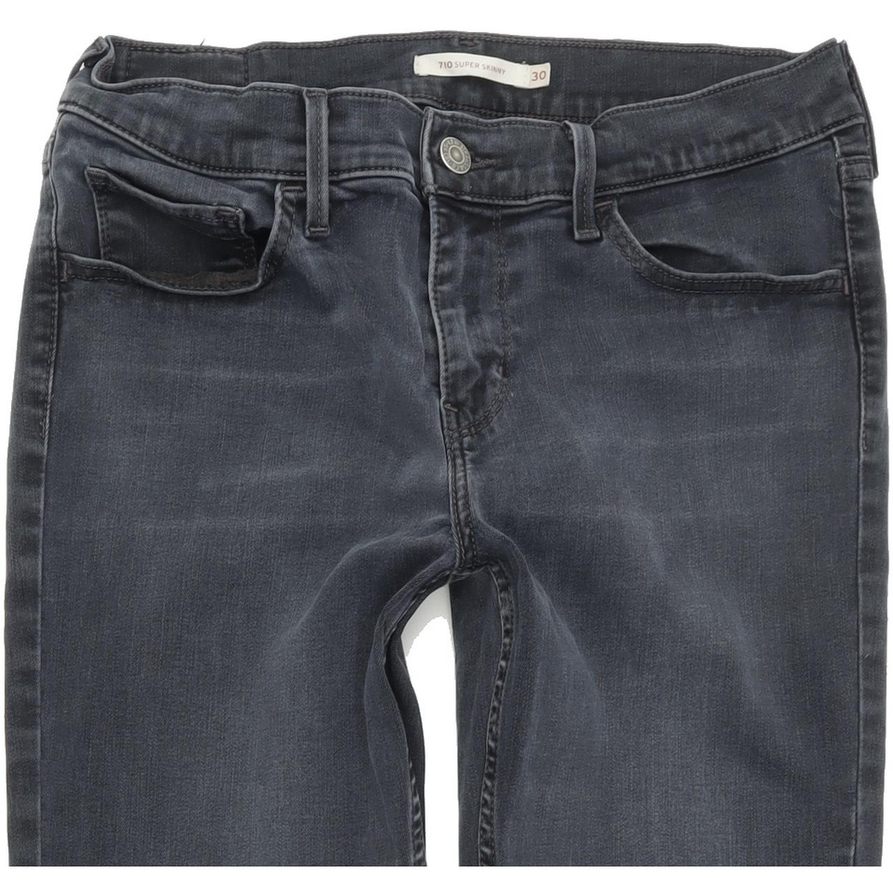 Levi's 710 Super Women Blue Skinny Slim Stretch Jeans W30 L32