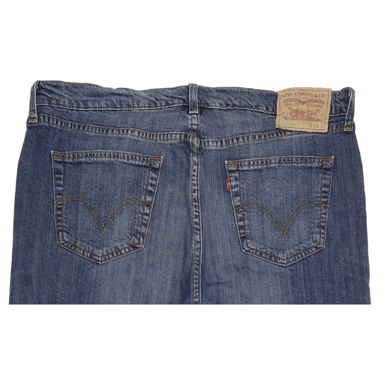 Levi's 751 Men Blue Straight Regular Stretch Jeans W38 L31