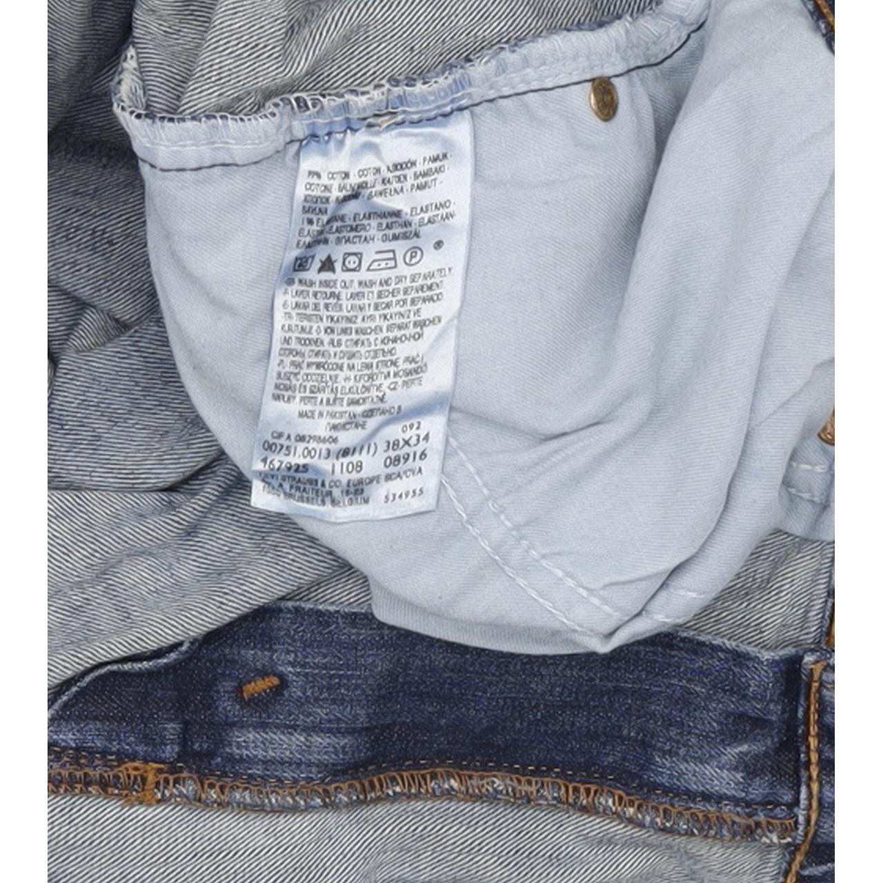 Levi's 751 Men Blue Straight Regular Stretch Jeans W38 L31