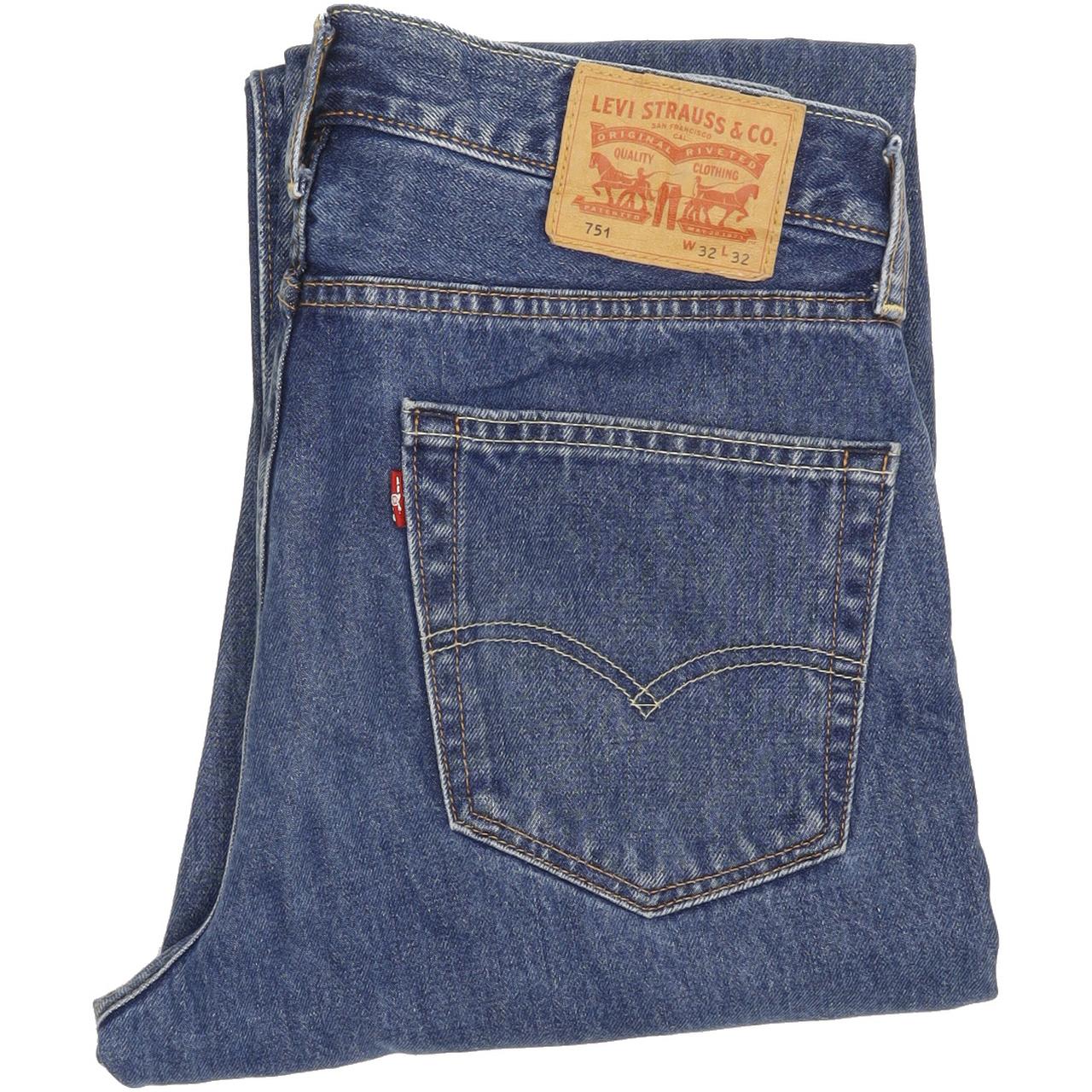 Levi's 751 Men Blue Straight Regular Jeans W32 L31