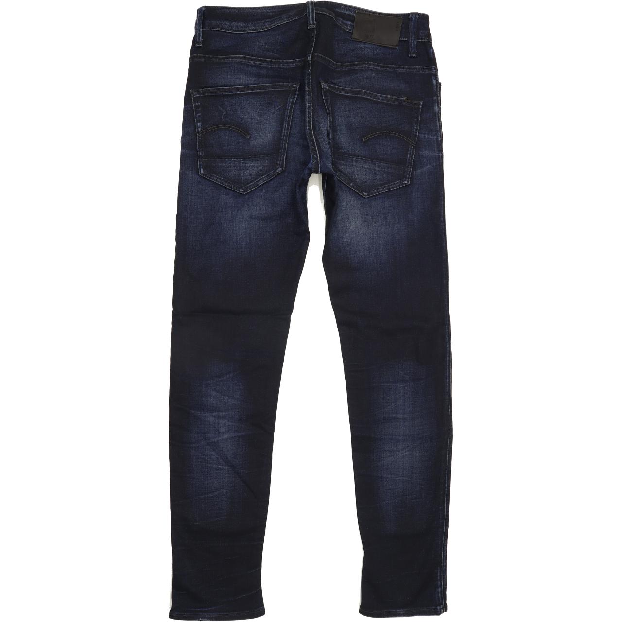 G-Star 3301 Men Blue Straight Slim Stretch Jeans W30 L31