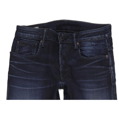 G-Star 3301 Men Blue Straight Slim Stretch Jeans W30 L31