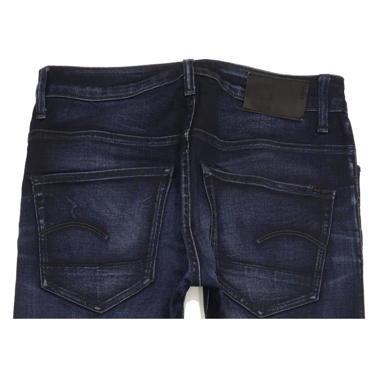G-Star 3301 Men Blue Straight Slim Stretch Jeans W30 L31