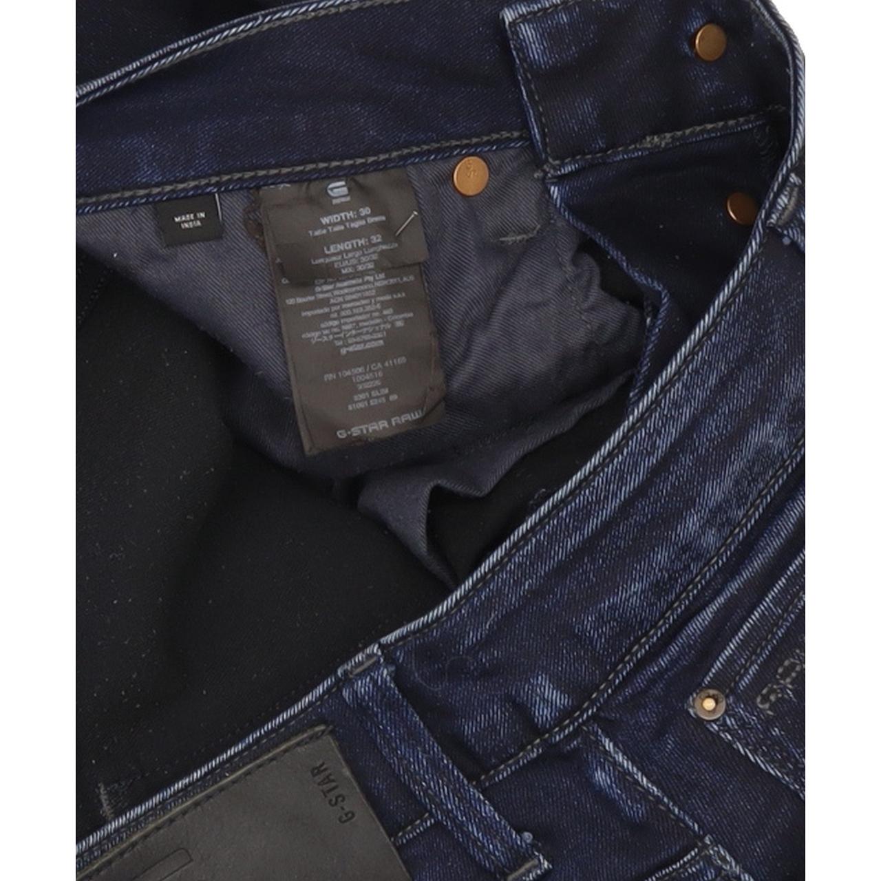 G-Star 3301 Men Blue Straight Slim Stretch Jeans W30 L31