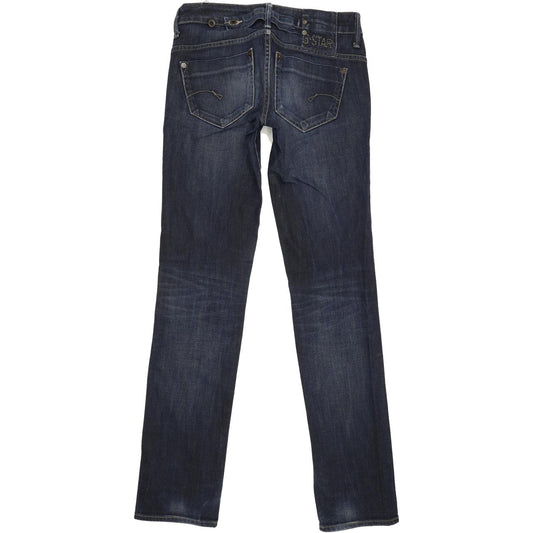 G-Star Midge Women Blue Straight Slim Stretch Jeans W26 L33