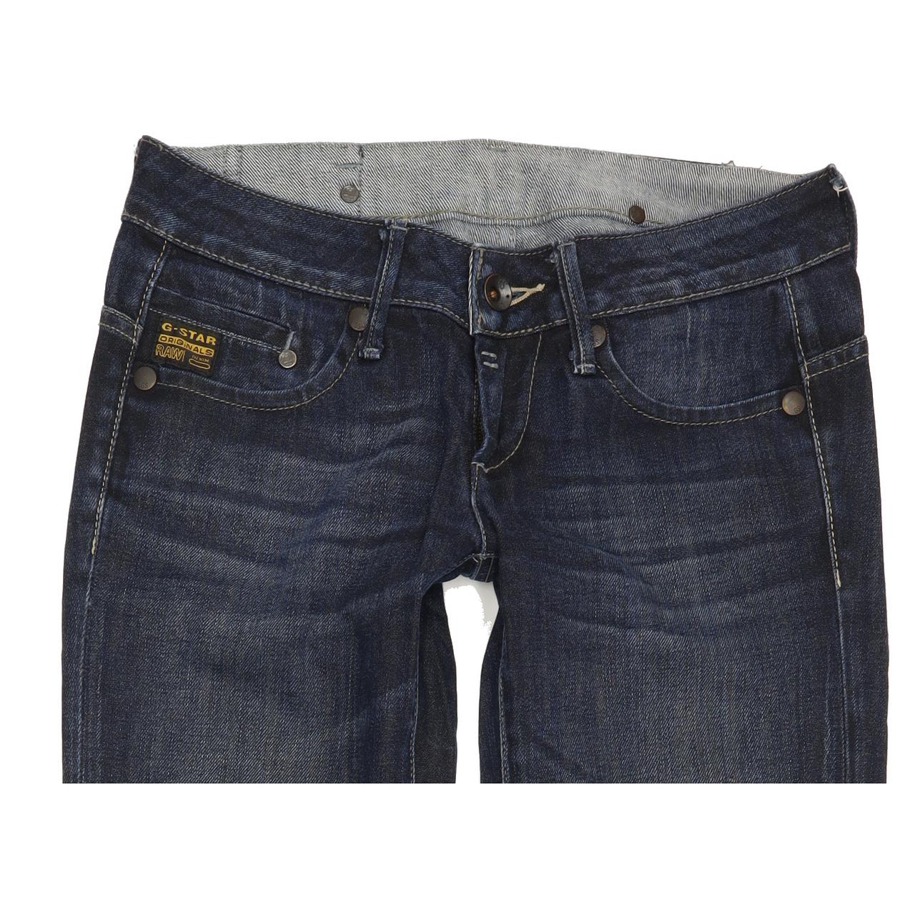 G-Star Midge Women Blue Straight Slim Stretch Jeans W26 L33