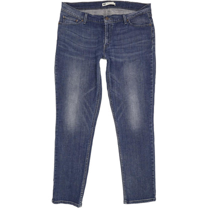 Levi's 524 Women Blue Straight Slim Stretch Jeans W34 L31