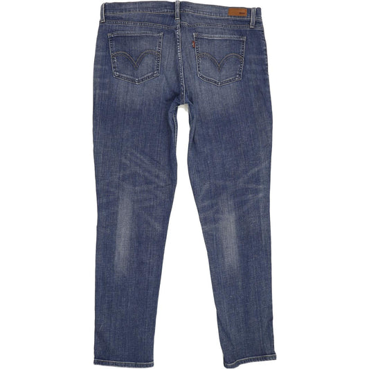 Levi's 524 Women Blue Straight Slim Stretch Jeans W34 L31