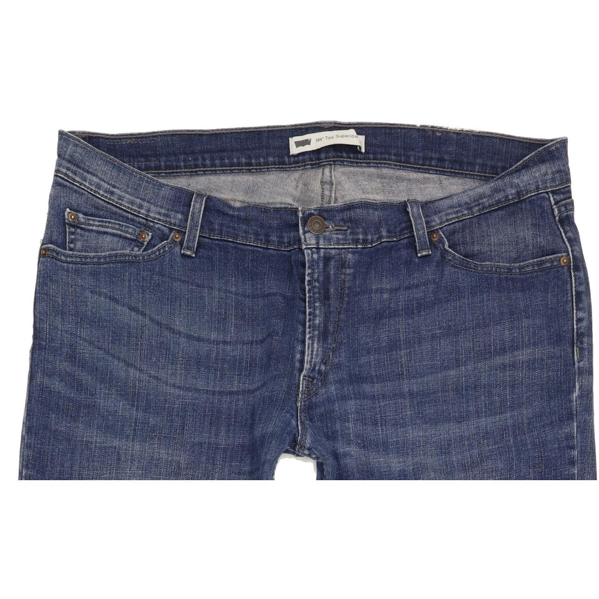 Levi's 524 Women Blue Straight Slim Stretch Jeans W34 L31