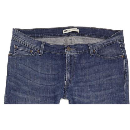 Levi's 524 Women Blue Straight Slim Stretch Jeans W34 L31