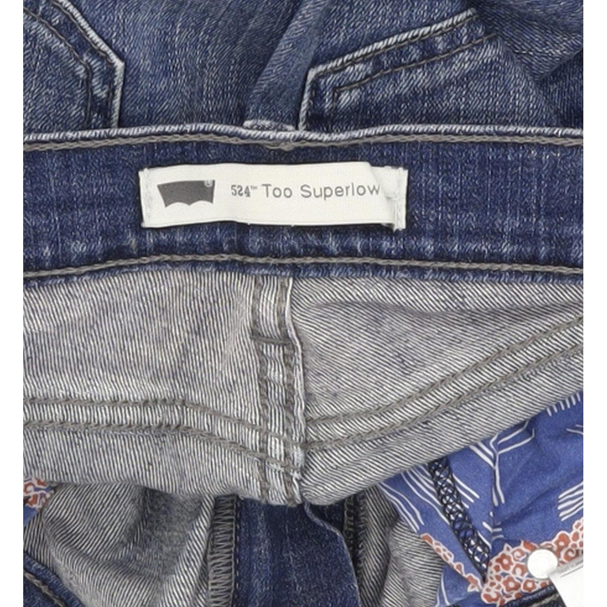 Levi's 524 Women Blue Straight Slim Stretch Jeans W34 L31