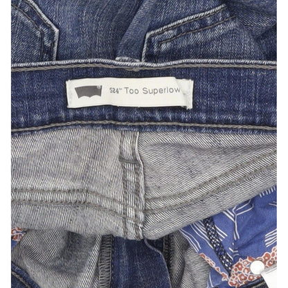 Levi's 524 Women Blue Straight Slim Stretch Jeans W34 L31