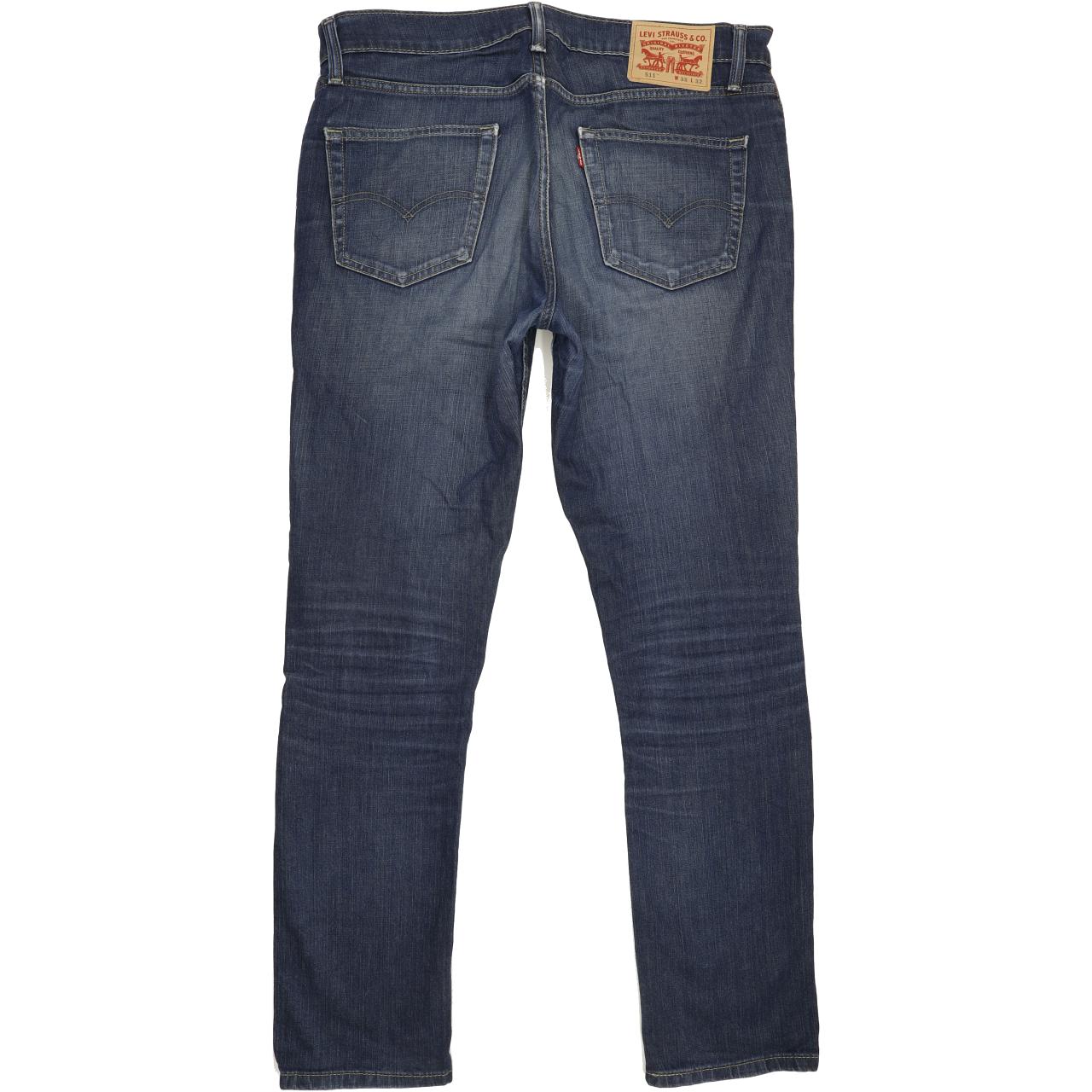 Levi's 511 Men Blue Straight Slim Stretch Jeans W34 L31