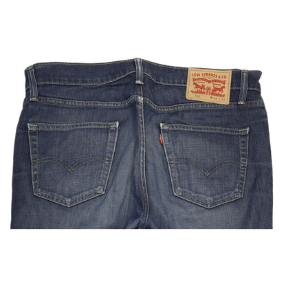 Levi's 511 Men Blue Straight Slim Stretch Jeans W34 L31