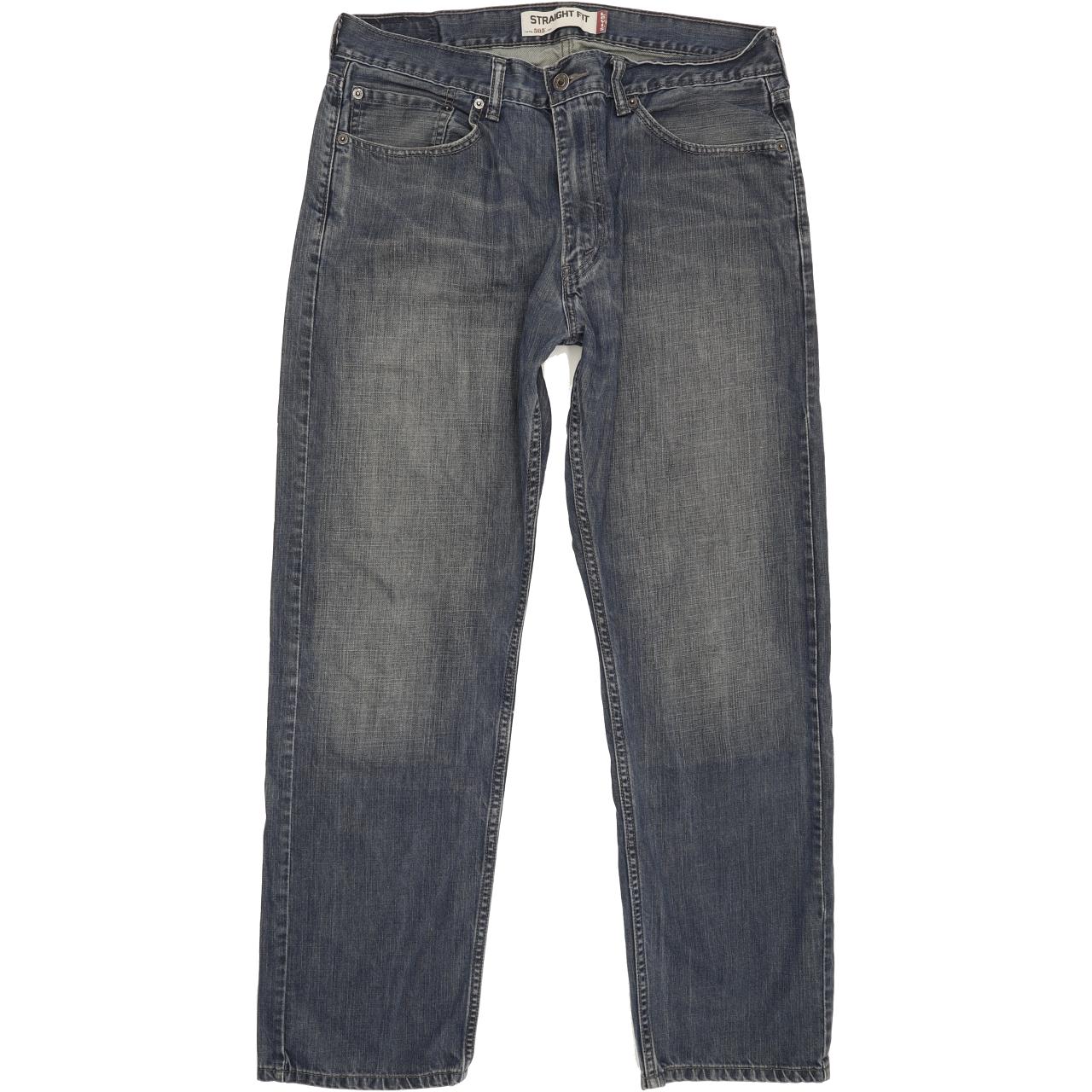 Levi's 505 Men Blue Straight Regular Jeans W36 L30