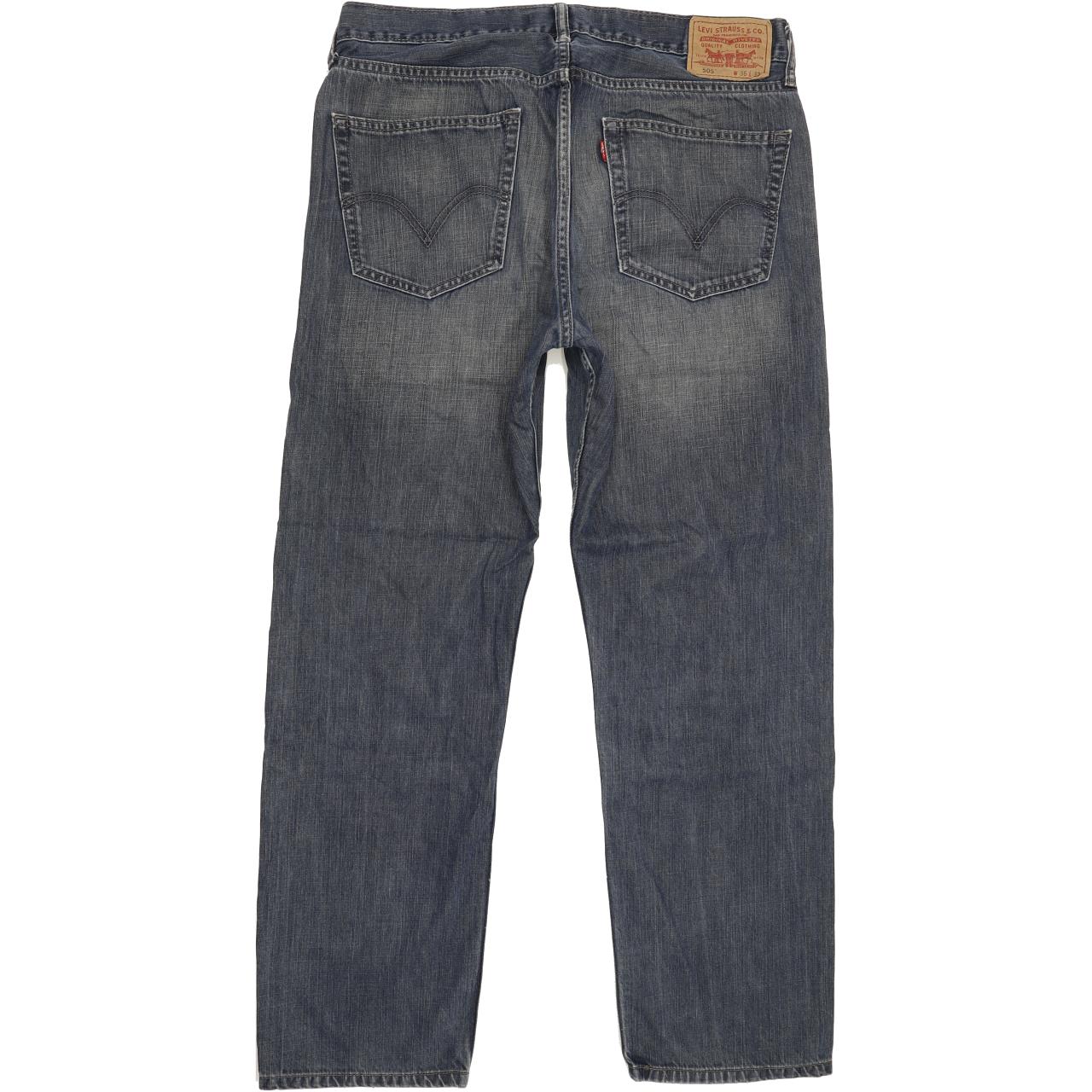 Levi's 505 Men Blue Straight Regular Jeans W36 L30