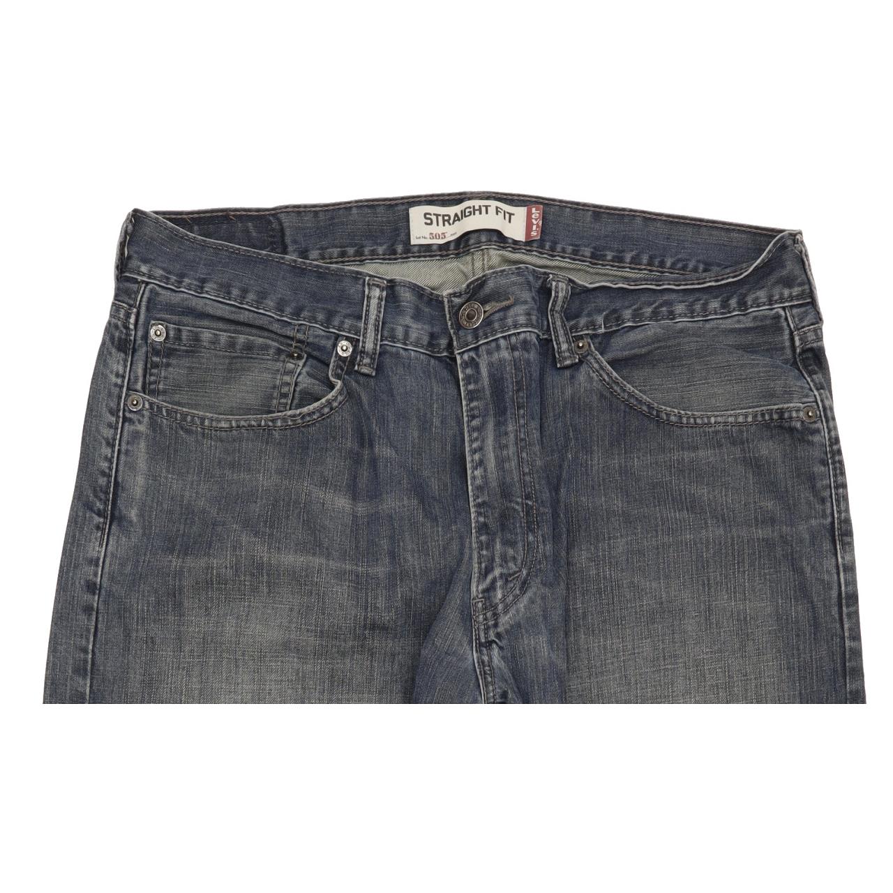 Levi's 505 Men Blue Straight Regular Jeans W36 L30