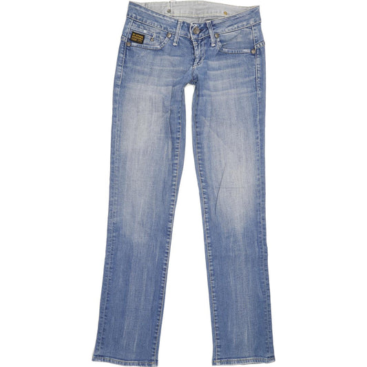 G-Star Women Blue Straight Slim Jeans W28 L31