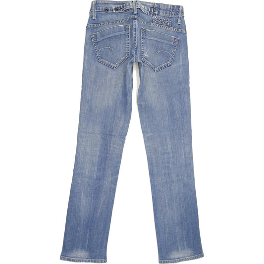 G-Star Women Blue Straight Slim Jeans W28 L31