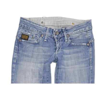 G-Star Women Blue Straight Slim Jeans W28 L31