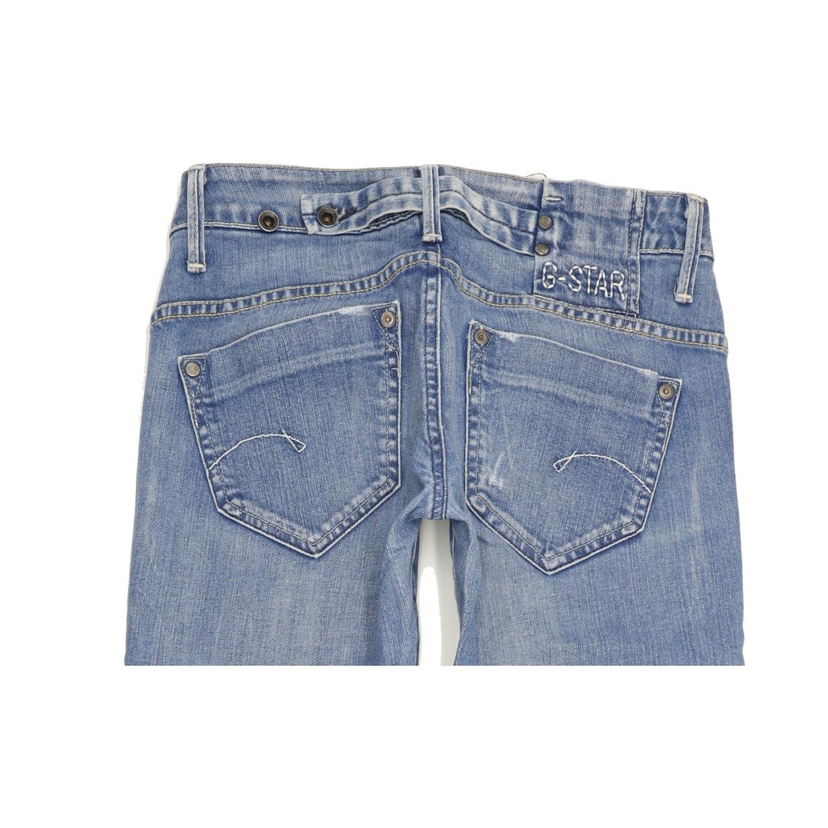 G-Star Women Blue Straight Slim Jeans W28 L31