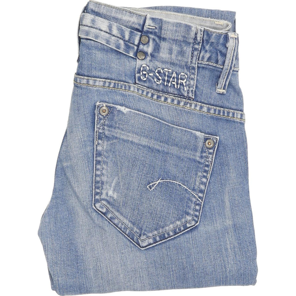 G-Star Women Blue Straight Slim Jeans W28 L31