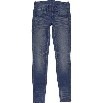 G-Star Lynn Mid Women Blue Skinny Slim Stretch Jeans W25 L32