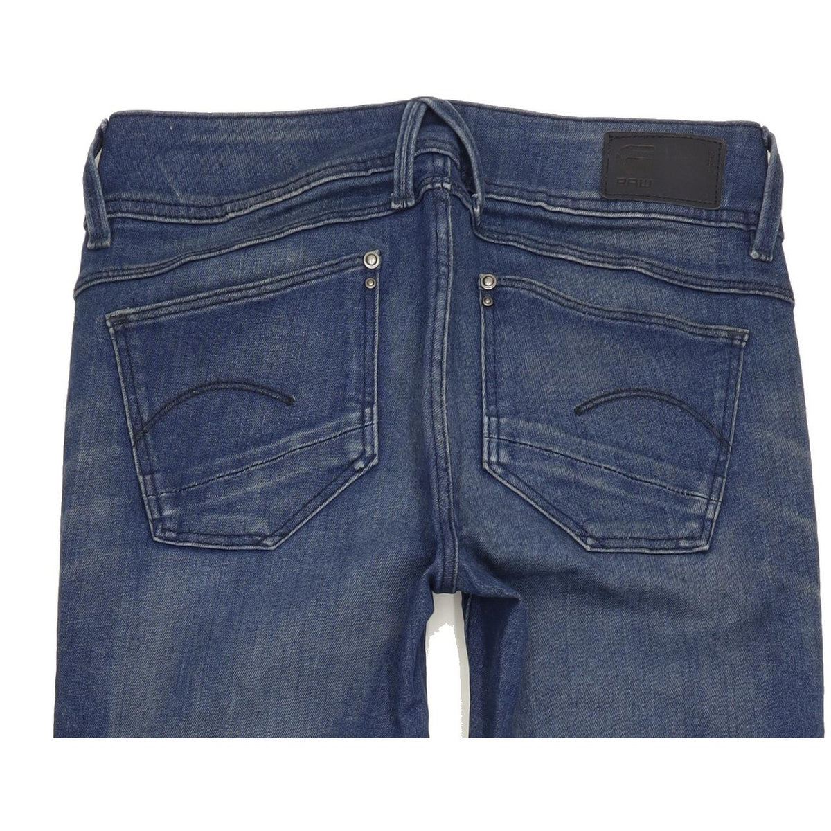 G-Star Lynn Mid Women Blue Skinny Slim Stretch Jeans W25 L32