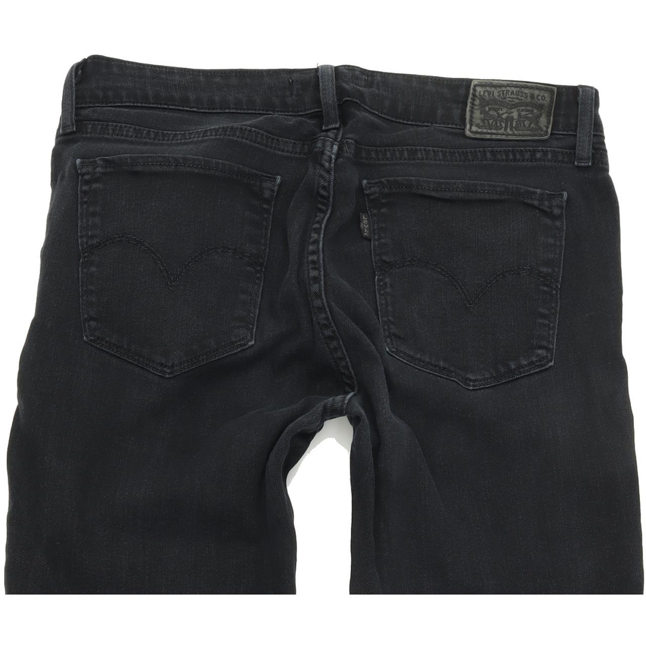 Levi's 711 Women Black Skinny Slim Stretch Jeans W29 L32
