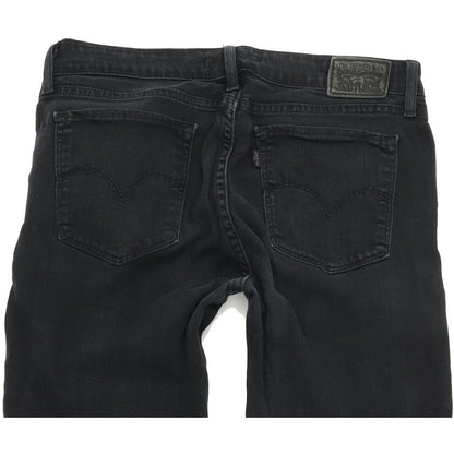 Levi's 711 Women Black Skinny Slim Stretch Jeans W29 L32