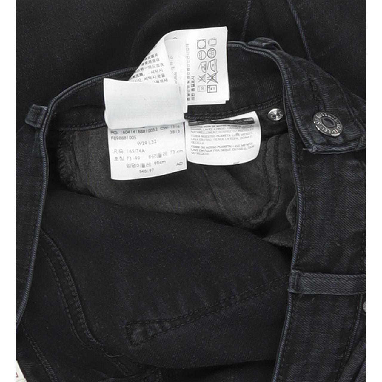Levi's 711 Women Black Skinny Slim Stretch Jeans W29 L32