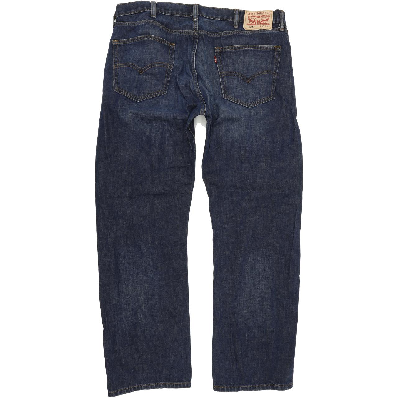 Levi's 505 Men Blue Straight Regular Jeans W38 L31