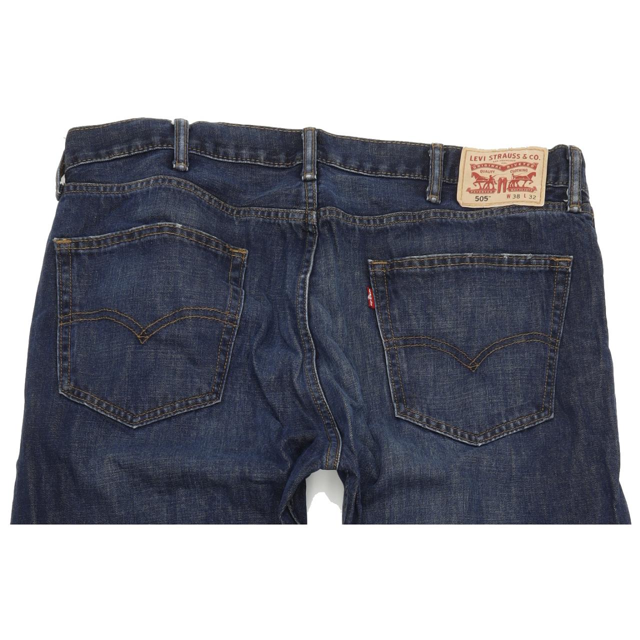 Levi's 505 Men Blue Straight Regular Jeans W38 L31