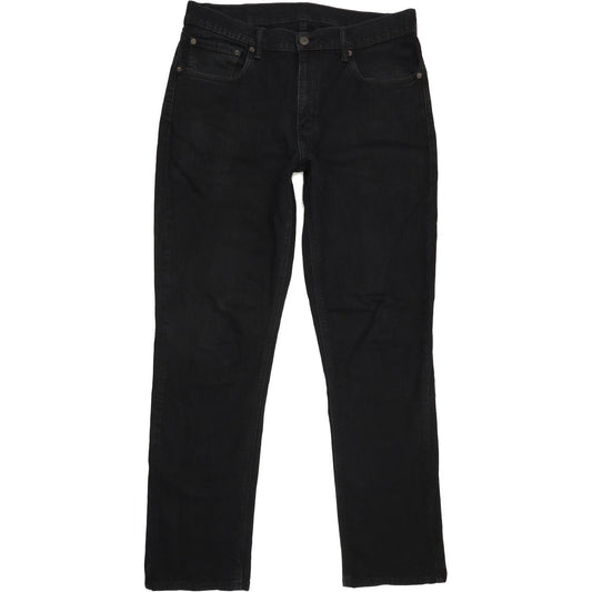 Levi's Men Black Straight Regular Stretch Jeans W32 L31