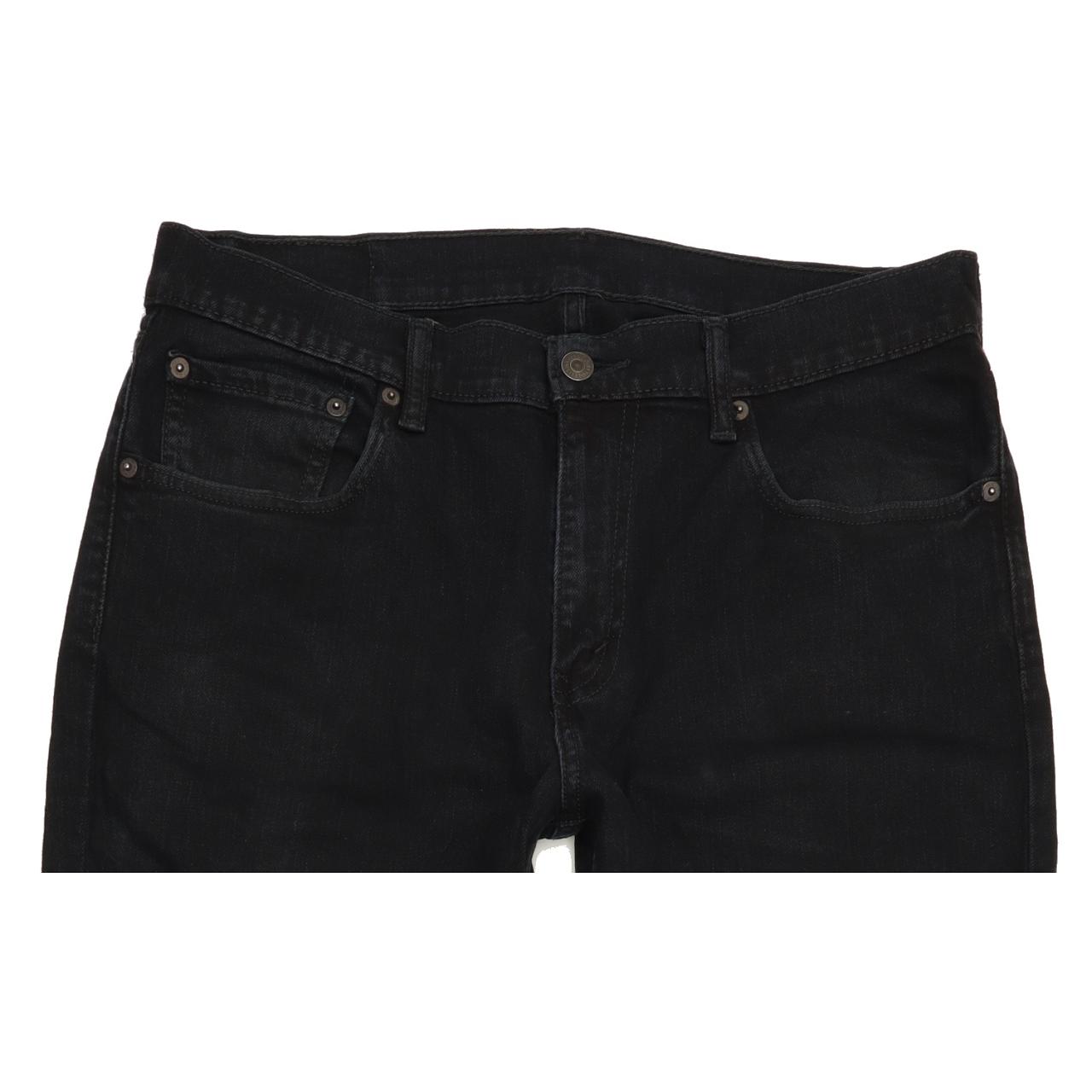 Levi's Men Black Straight Regular Stretch Jeans W32 L31