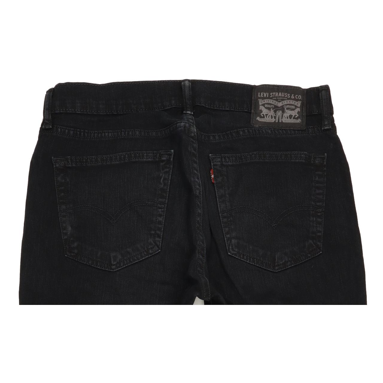 Levi's Men Black Straight Regular Stretch Jeans W32 L31